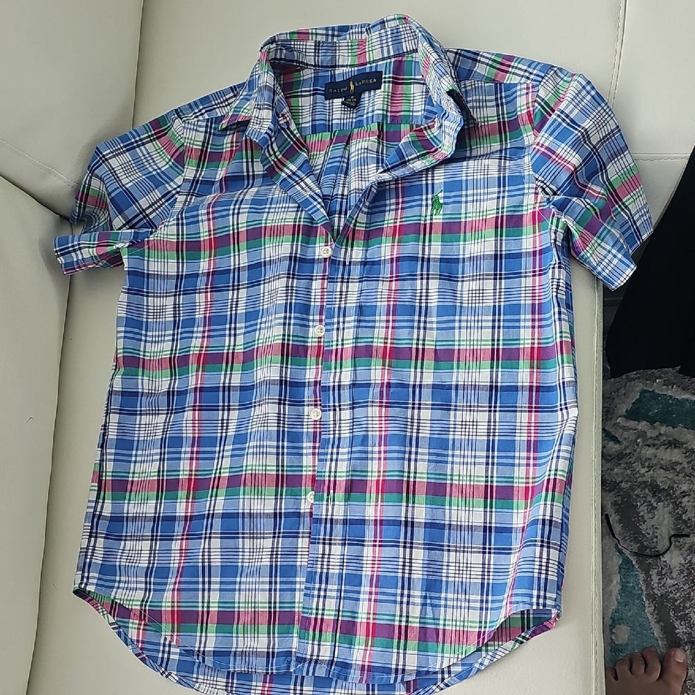 Ralph Lauren Kids Multicolor Plaid Button Down Shirt